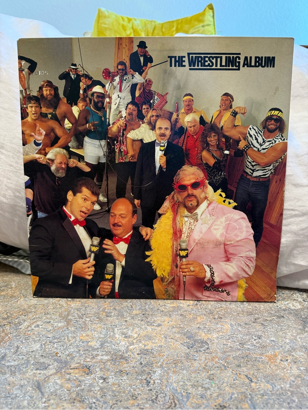 RARE WWF The Wrestling Album 1985 For Promotion Only vinyl record vintage